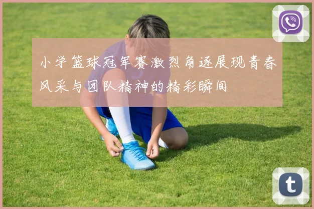 小学篮球冠军赛激烈角逐展现青春风采与团队精神的精彩瞬间